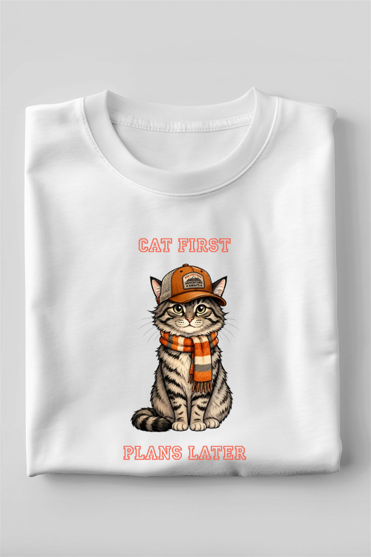 CAT FIRST Unisex Classic Crew T-Shirt