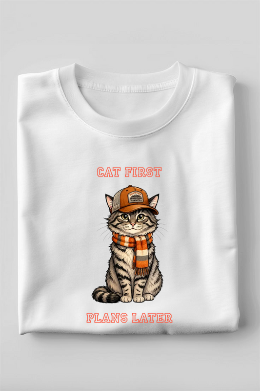CAT FIRST Unisex Classic Crew T-Shirt