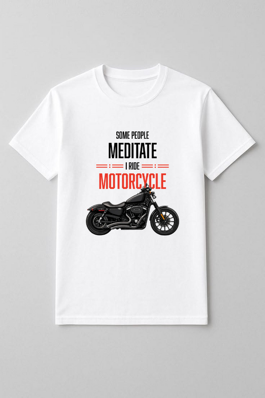 I RIDE MOTORCYCLE Unisex Classic Crew T-Shirt